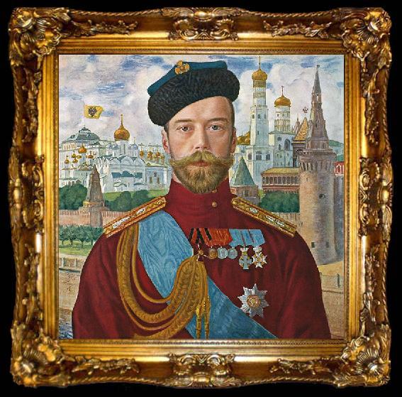 framed  Boris Kustodiev Tsar Nicholas II, ta009-2